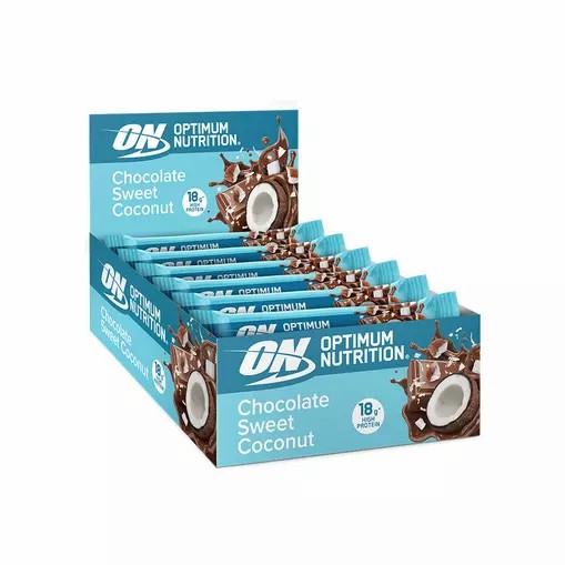 Optimum Nutrition Protein Bar Chocolate Sweet Coconut 720 grams (12 Bars) España | HAKJ-61254