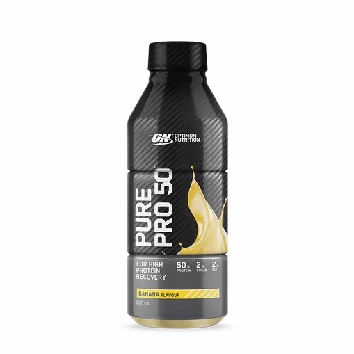 Optimum Nutrition Pure Pro 50 Banana 508ml (12 bottles) España | VELQ-52698