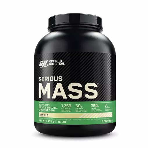 Optimum Nutrition Serious Mass Gainer Vainilla 2.73 kg (8 Servings) España | ZAGO-04315